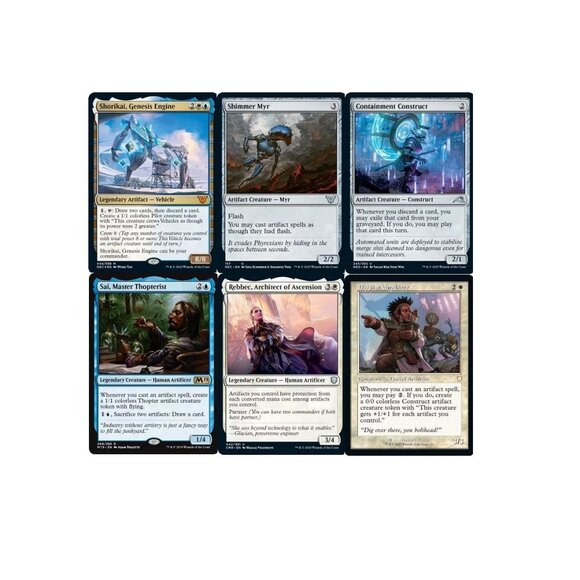 MTG Commander EDH Deck Shorikai, Genesis Engine 100 Magic Custom Deck Vehicle NM - Picture 1 of 1